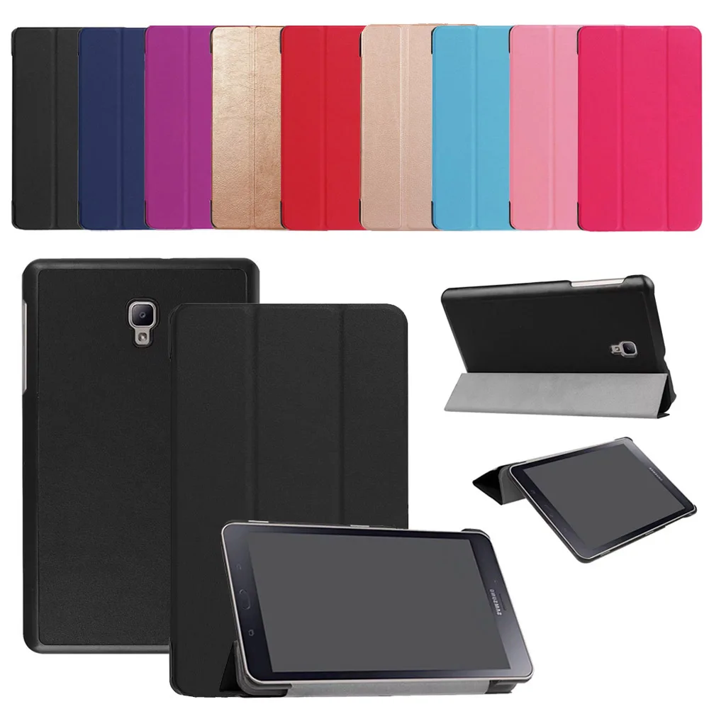 Pu Leather Case For Samsung Galaxy Tab A 8.0 T380 T385 Flip Stand Smart