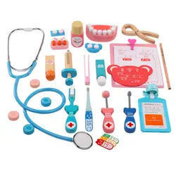 Деревянная игрушечная аптечка для мальчиков игровой домик для девочек ребенка доктор игрушка "Медсестра" комплект ролевые игры для детей