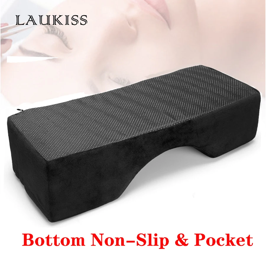 

Lash Pillow Bottom Non-Slip with Pocket Eyelash Extensions Neck Pillow Ergonomic Memory Pillows For Grafting Eyelashes Support