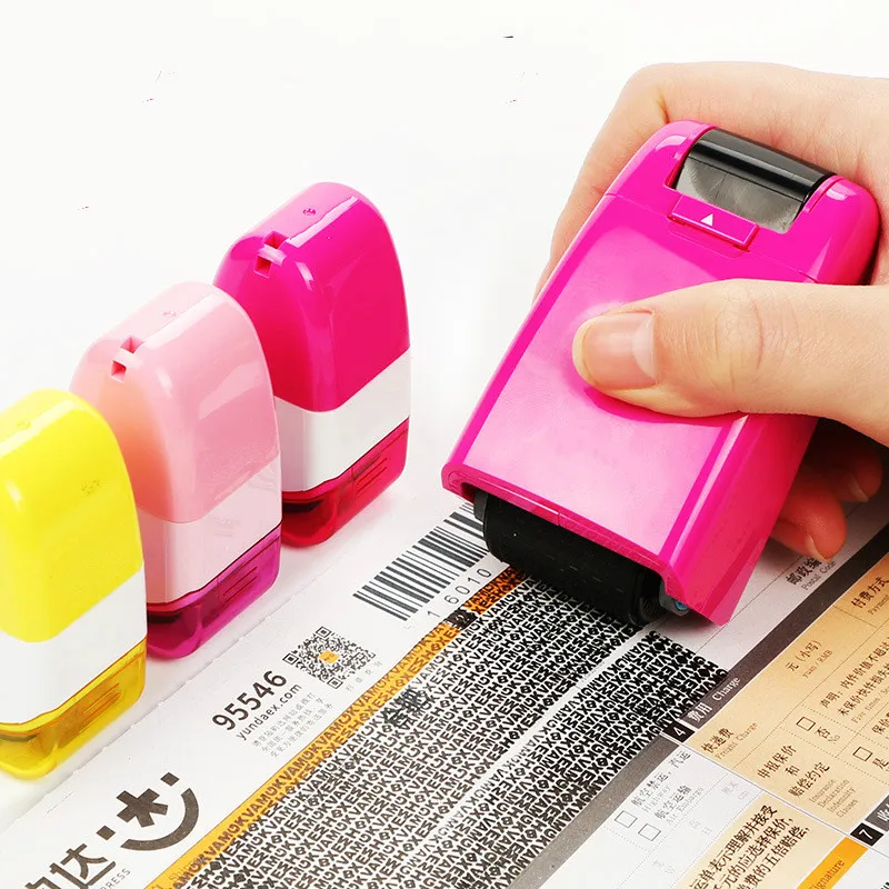 

Identity Theft Protection Roller Stamp for Confidential ID Blackout Security Anti Theft and Privacy, 1pcs