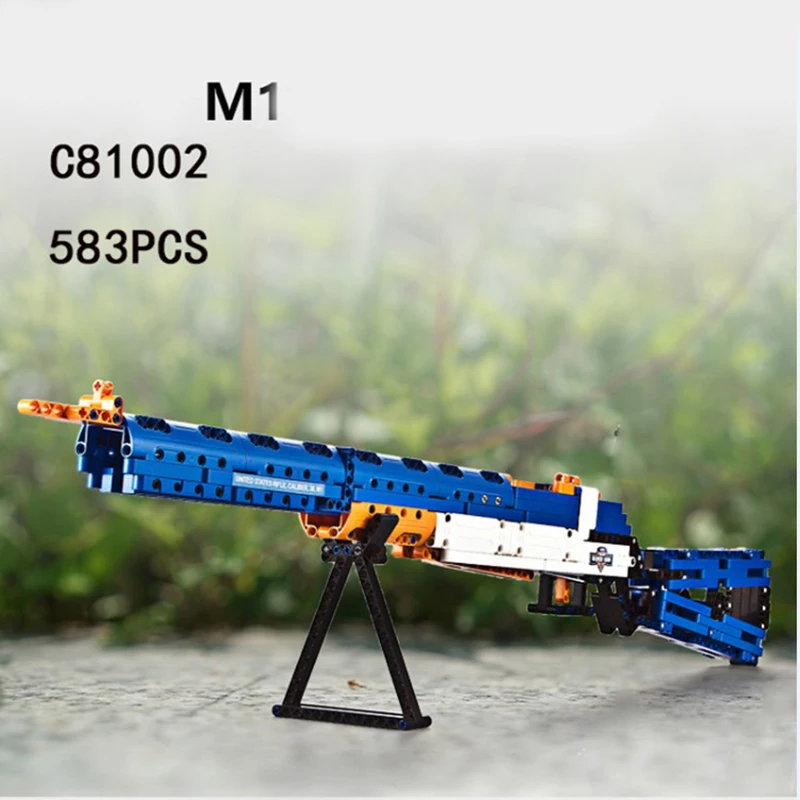 

Legoed Toy Gun LepinS Weapon Guns M1 machine gun 81002 Rifle Scattergun Swat Firearms Legoingly Model Kits bricks toys Kids Gift