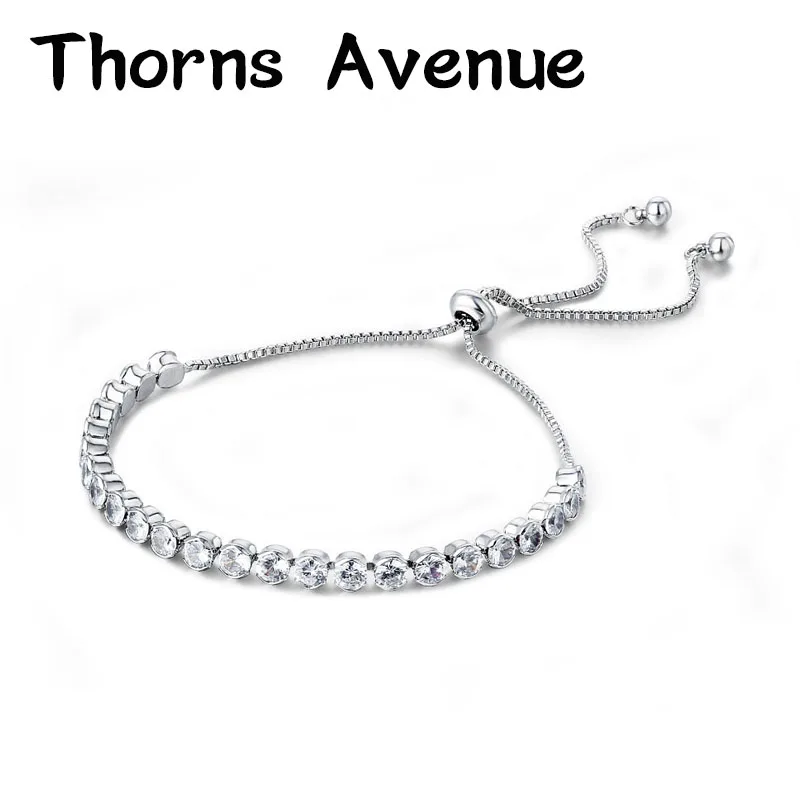Браслеты с шипами, высокое качество, серебряный цвет, AAA, кубический циркон, браслет, регулируемые браслеты, панк, свадебные браслеты для женщин