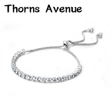 Браслеты с шипами, высокое качество, серебряный цвет, AAA, кубический циркон, браслет, регулируемые браслеты, панк, свадебные браслеты для женщин