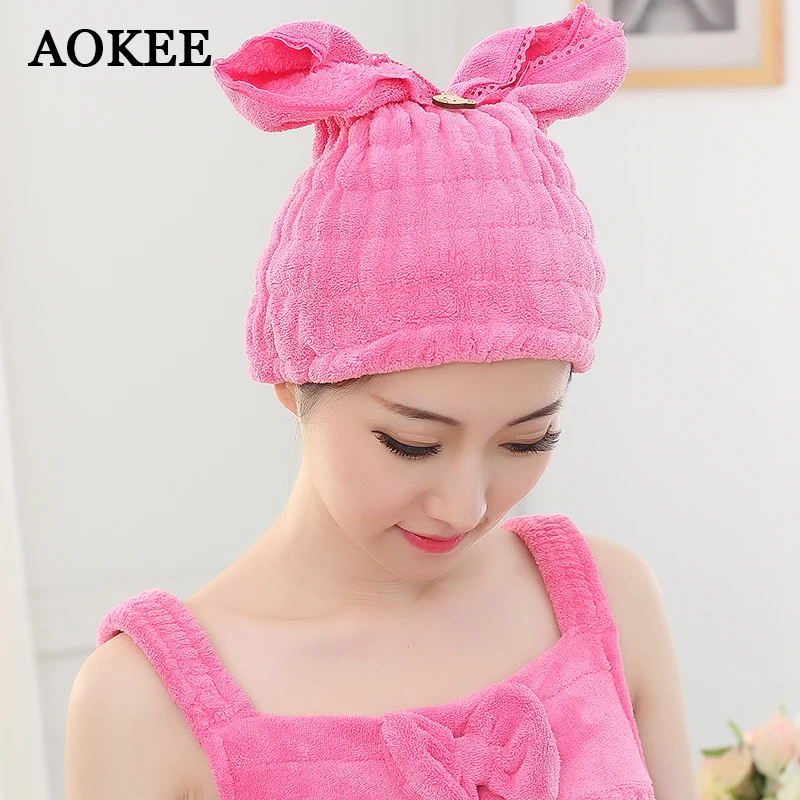 Buy AOKEE Microfiber Magic Hair Drying Hat Cap Hair