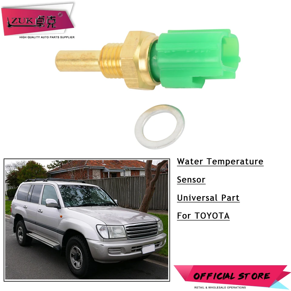 

ZUK Water Temperature Sensor For Toyota COROLLA CELICA CAMRY CROWN RAV4 HILUX 4RUNNER HIACE LAND CRUISER OEM:89422-20010