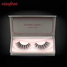 Visofree накладные ресницы 3D норки ресницы естественный Полный Газа Lashes ручной верхние ресницы объема норки ресницы maquiagem D119