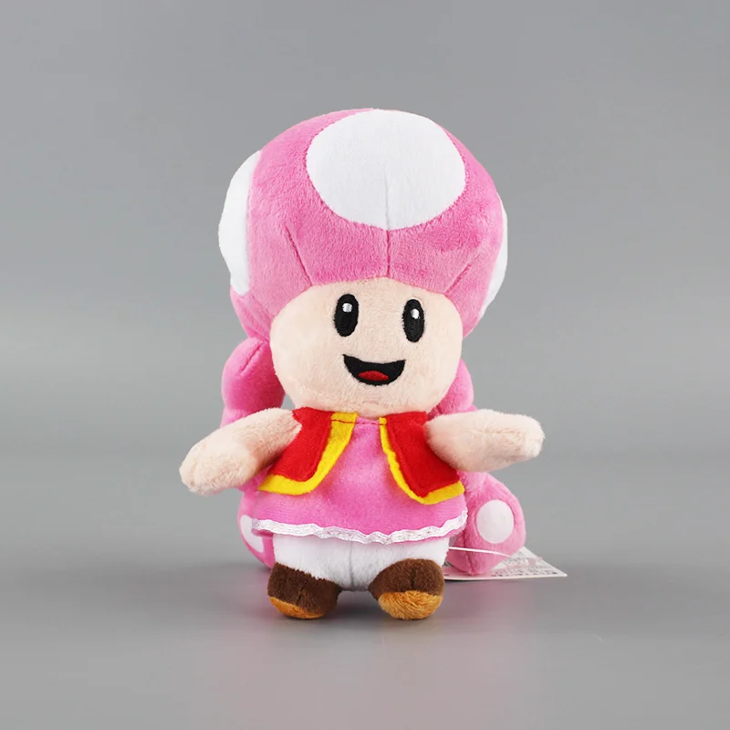 16cm 2 стиля Супер Марио сестры плюшевые игрушки мягкие куклы гриб Toadette Плюшевые игрушки Фигурки Куклы для детского подарка - Цвет: 16cm