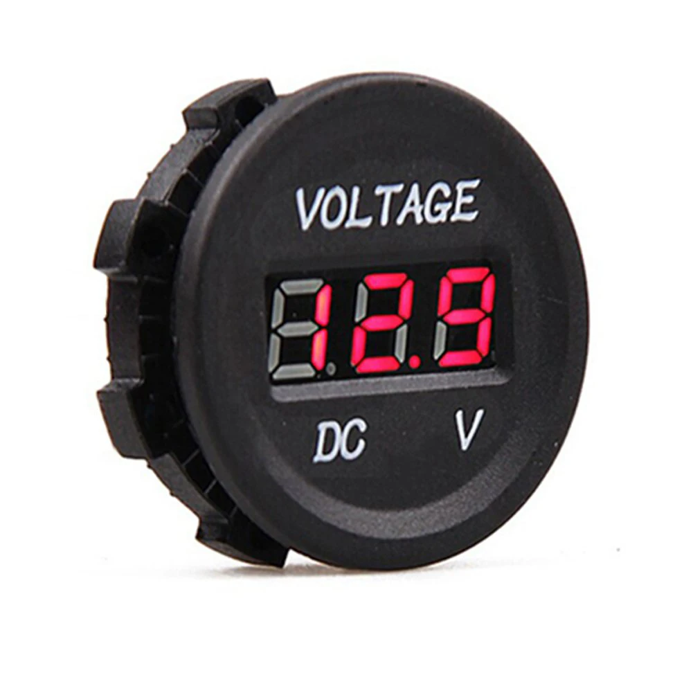

Waterproof Protection Motorcycle Boat Durable Digital Voltmeter Car Mounted Tools Voltage Measuring Universal LED Indicator Mini