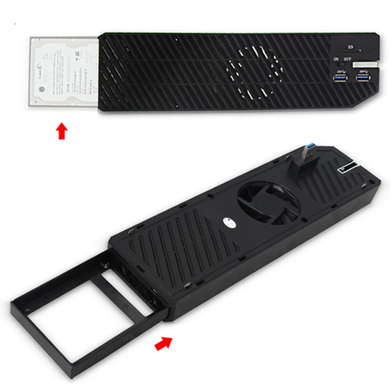  3 en 1 multifunción USB 30 HUB SATA HDD/SSD Game Host refrigeración ventilador extractor enfriador 