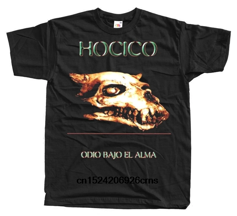 Забавные для мужчин футболка белый футболки черный Hocico Odio Bajo El Alma