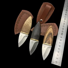 D2 стали высокой твердости Открытый нож Самообороны выживания Инструменты охоты кемпинга фиксированным лезвием Прямые ножи Коллекция подарок