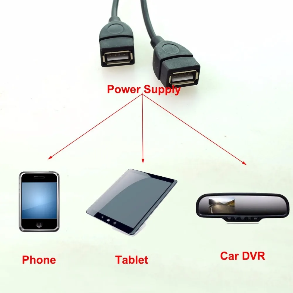 10 шт. DC 12 В к DC 5 В 3A 15 Вт прямая связь жесткий проводной источник питания Dual USB Автомобильное зарядное устройство с разъемом для DVR gps планшета зарядки E-Dog