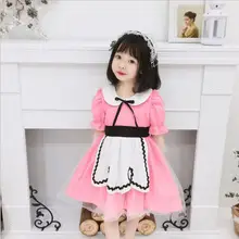 Платье принцессы для маленьких девочек детская одежда розового и оранжевого цвета детское милое Хлопковое платье-пачка ins нарядное платье для дня рождения От 2 до 8 лет ws656