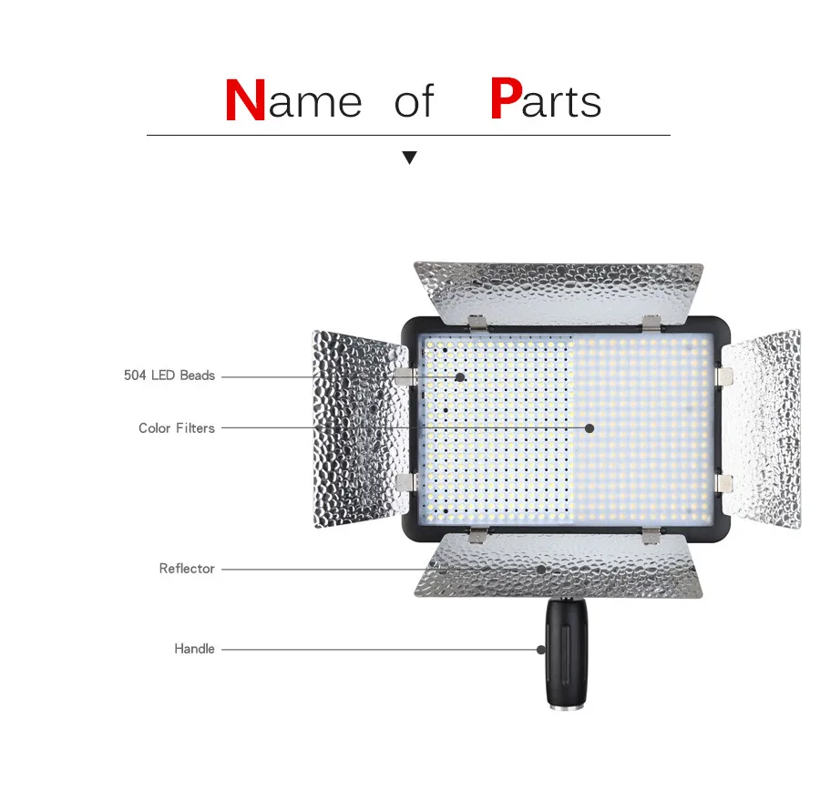 Бесплатная доставка DHL Godox LED Light 2X LED500LRC 3300 5600K видео свет + световая стойка