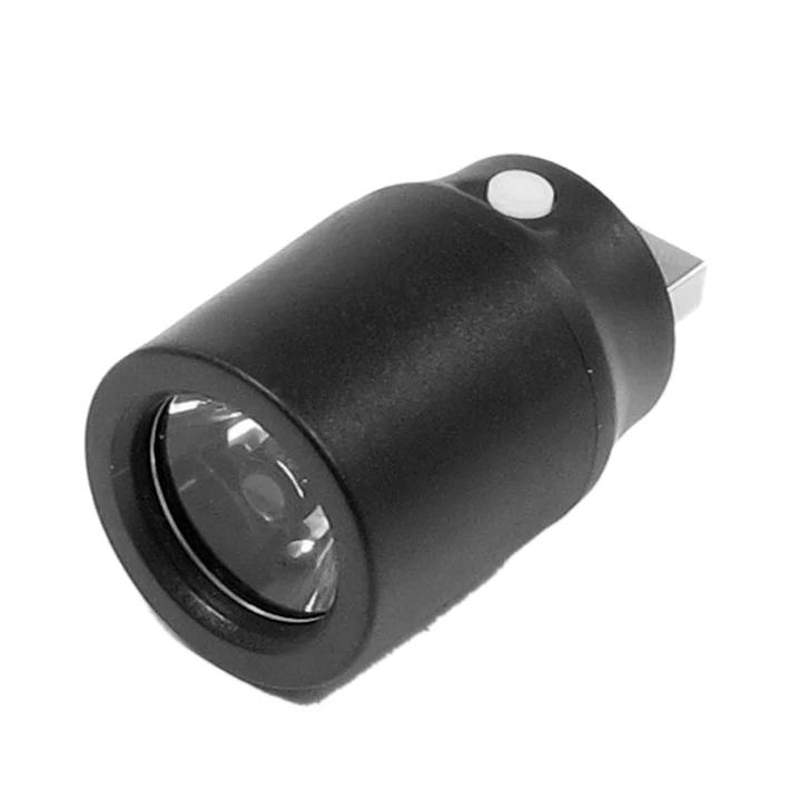 Черный Пластик белый свет Пресс Кнопка USB светодиодный лампы факел