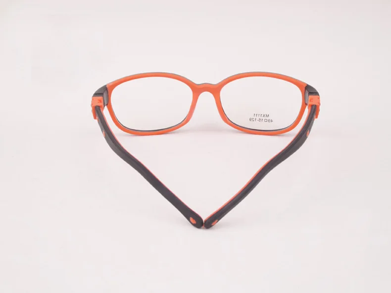 Детские пластиковые ультра-легкие гибкие очки TR90, мягкие силикагель, Детские Мультяшные оптические очки, оправа по рецепту 1111