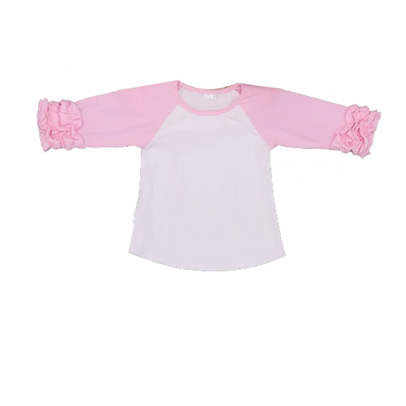 icing t shirt girl ruffle pink t shirts ruffle raglan shirt for baby
