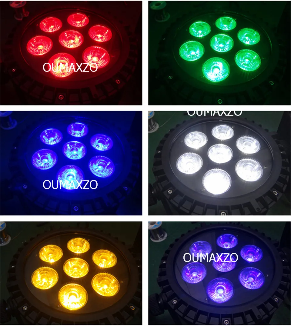 Conduziu a Luz do Palco Rgbaw plus uv Rgbwa plus uv w ao ar 6in1 6 Pçs e lote Slimpro 7 18 Livre Par 64 à Prova d' Água Luz Par 6in1 7 12 w à Prova d' Água 8 Efeito de Iluminação de palco