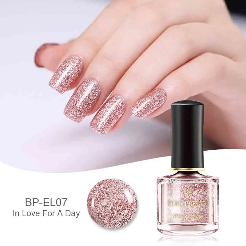 BORN PRETTY 6ml Iridescent Shiny Holographic Nail Polish Wonderworld Glitter Series Sequins Nail Art Lacquer Manicure Tools - Цвет: Color35