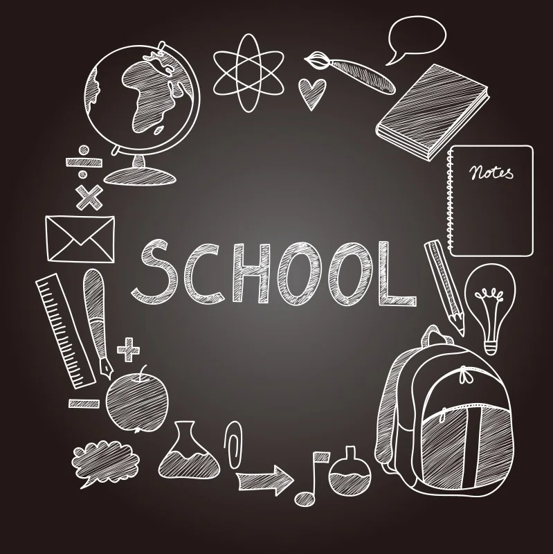 

Laeacco School Drawing Children Scene Photo Backgrounds Customized Vinyl Digital Photography Backdrops For Photo Studio