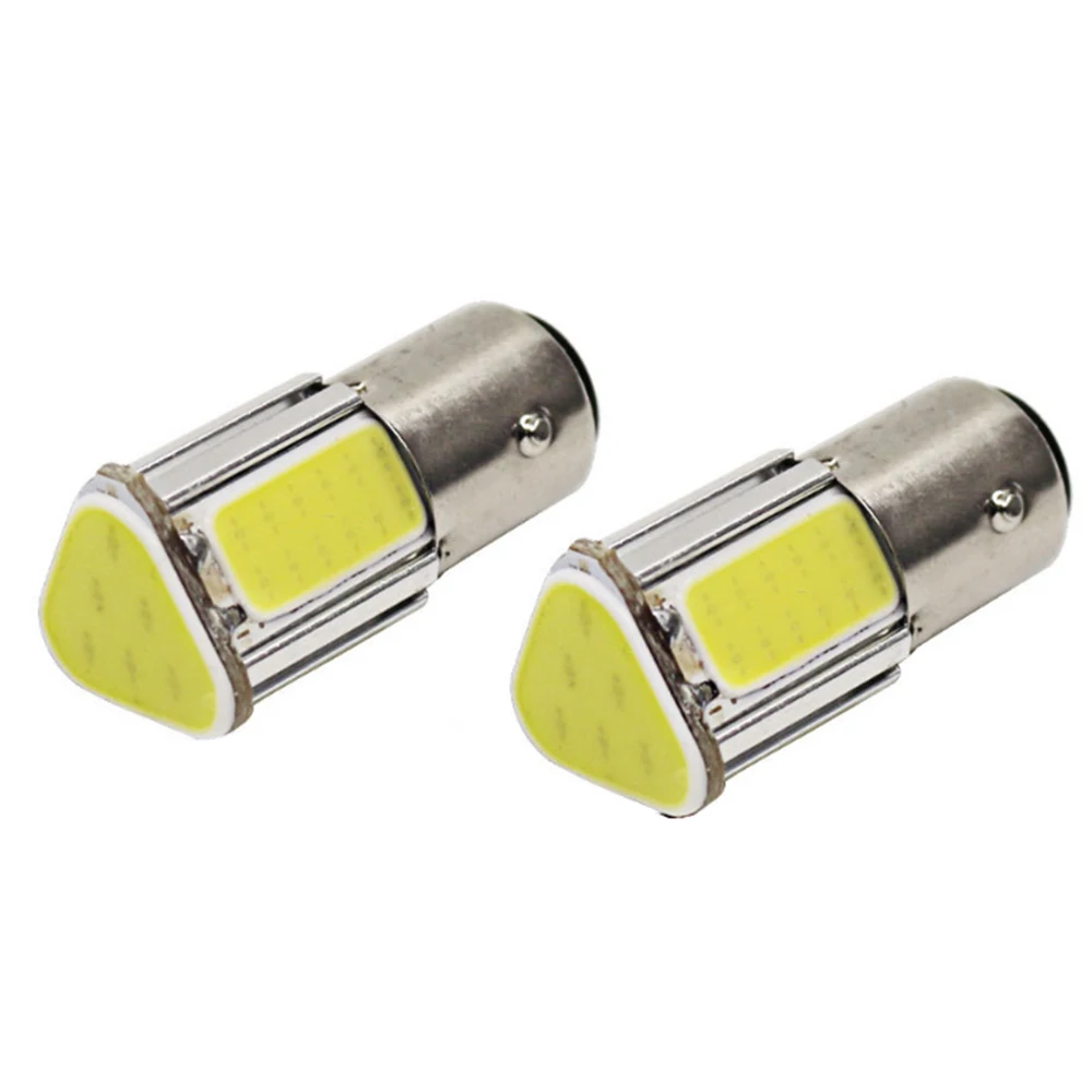 

2 pieces Super bright 1156 LED Ba15S P21W Wedge 4 cob Led Car Light White Brake Reversing Bulb Turn signal DRL Tail Lamp DC 12V