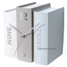 Book Table Clocks Three Options Desk Paper Clocks In Book Design
