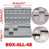 2PCS AideTek Electronics smd Storage Cases Organizers SMD SMT resistor capacitor enclosure plastics toolbox BOXALL96+BOXALL48 3