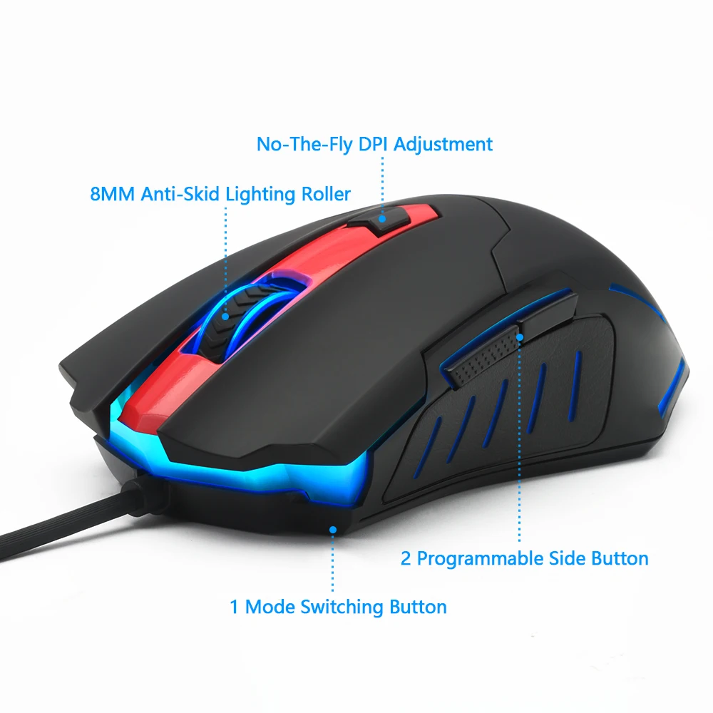 Игровая мышь Redragon PEGASUS M705 USB Проводная 7200 DPI 7 кнопок эргономичная для настольного
