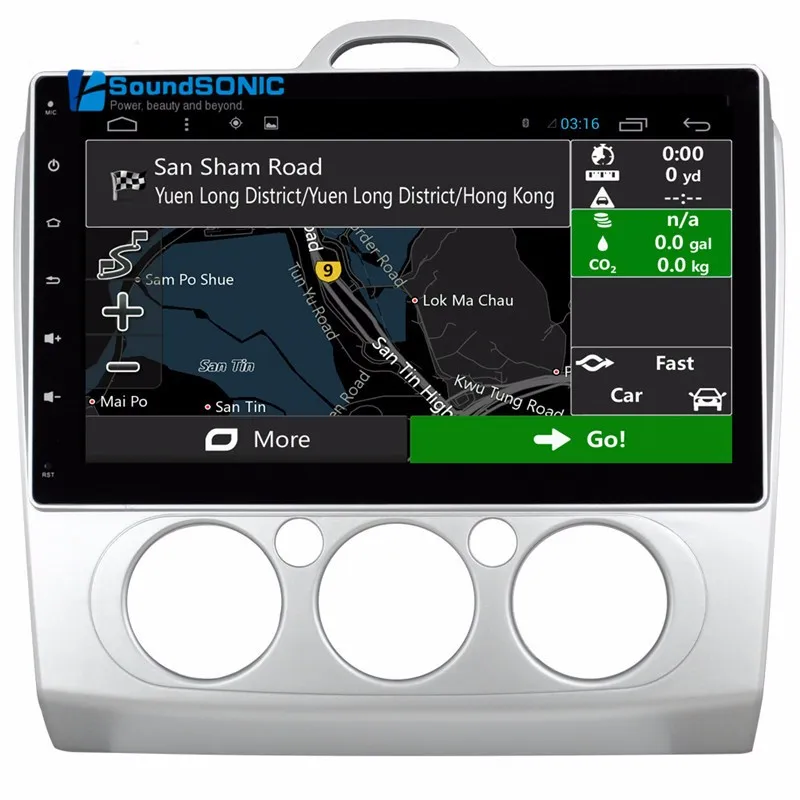 Discount 10.2Inch Full Touch Screen Android 6.0 Car DVD GPS Special for Ford for Focus 2004-2007 with Manual AC Wifi 1024*600 HD Screen 9