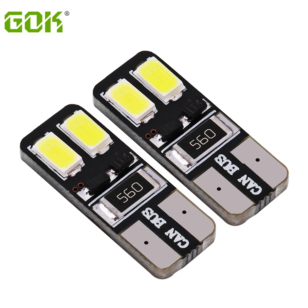 Новинка 500 шт./лот Canbus T10 4smd LED 5630 5730 canbus Автомобильный свет неполярный без ошибок Obc