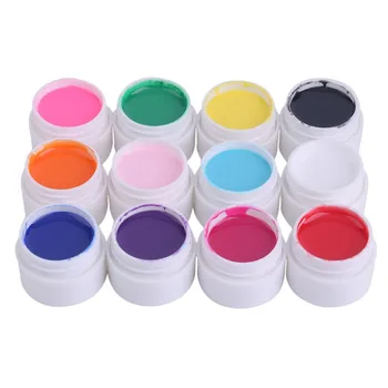 

12 Colors/Set Women Special 5ML Nail Art UV Gel Charming Lady Nail Polish Gel Personal Beauty Nail Manicure Set Hot Sale