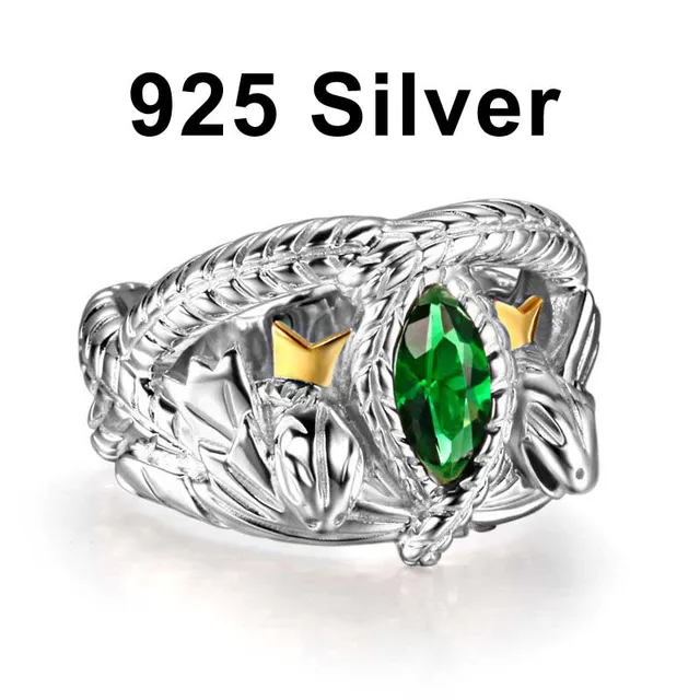 The Lord Of Rings 925 Sterling Silver Aragorn Ring Barahir Lotr The Lord Of Rings 925 Sterling Silver Aragorn Ring Barahir Lotr Wedding Fashion Men