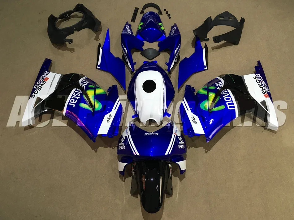 Инжекционный обтекатель антиблокировочной системы комплект для Kawasaki ninja250 2008- EX250 250 2008 09 10 11 12 13 14 Обтекатели+ майка крышка синий черный