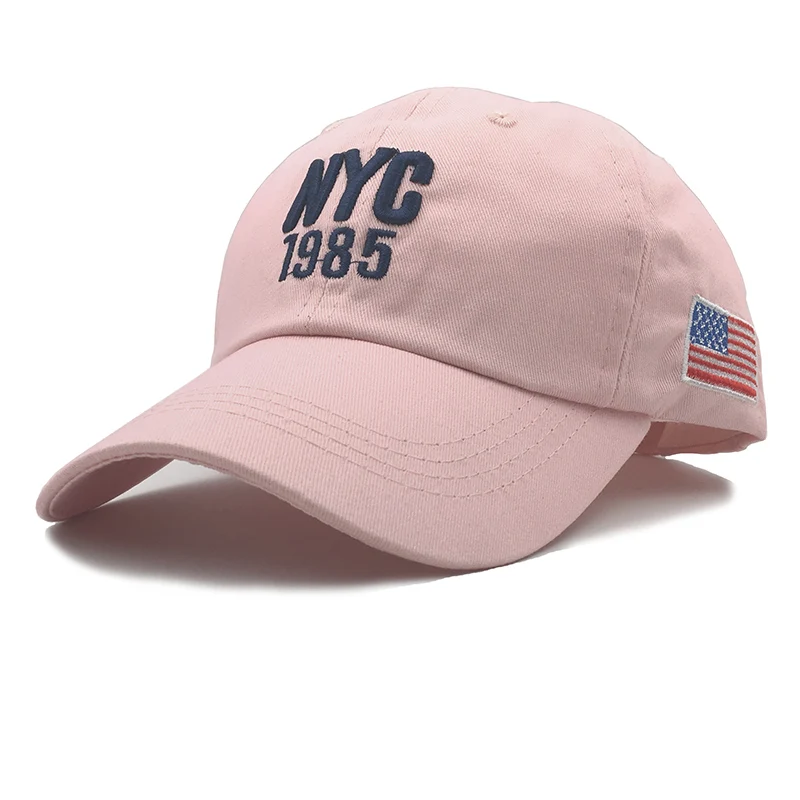 Стиль NYC 1985 шляпа толстовки с надписью «Make America Great Again» Шапки Для женщин Кепки s бренд флаг Кепки s бейсбольная кепка USA Для мужчин Спорт на открытом воздухе США Бейсбол - Цвет: Розовый