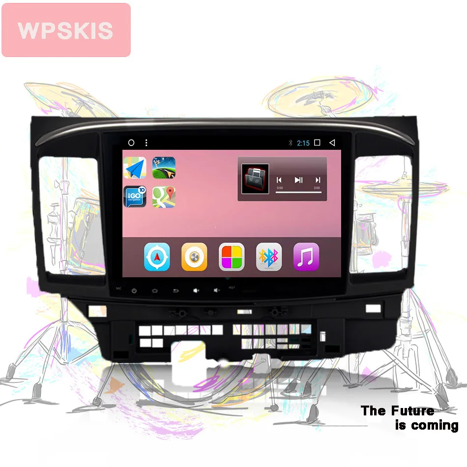 Top Android 9.0 car dvd for Mitsubishi Lancer 10.2 inch 2008 2009 2010 2011 2012 2013 2014 2015 2016 2017 2018 car stereo Headunit 2