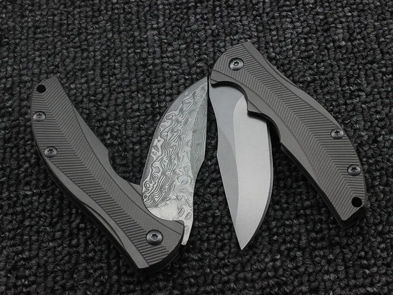 Фото Тактический складной нож ZT0606 D2 или дамасское лезвие TC4 тактический клинок из Тактический складной нож ZT0606 D2 или дамасское лезвие TC4 тактический клинок из