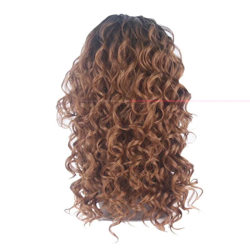 Alinova высокотемпературные синтетические парики из синтетического волокна глубокая волна синтетические парики для черных женщин 20 дюймов доступны - Цвет: DR27