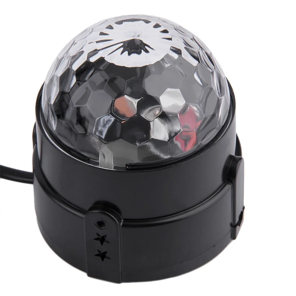 Stage Lighting Crystal Magic Ball Effect Light Disco DJ RGB Sound