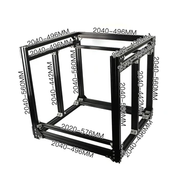 

BLV mgn Cube 3D Printer Aluminum Extrusion Frame Full Kit Nuts Screw Bracket Corner For DIY CR10 Z height 365mm