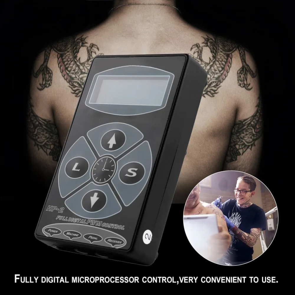 

HP-2 Tattooing Power Supply Professional Power Supply Digital Dual LCD Display Tattooing Power Supply Machines Seliing 2019