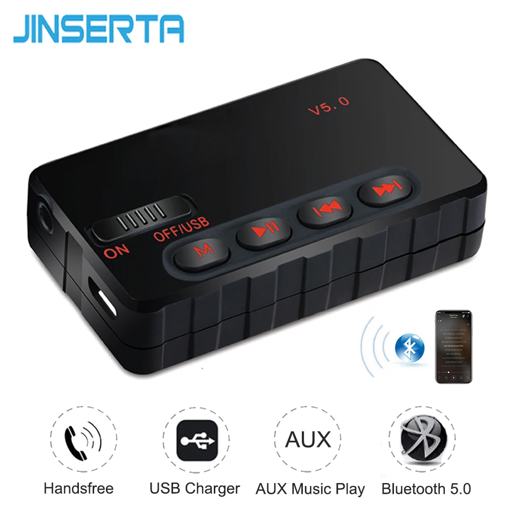 Беспроводной приемник JINSERTA с поддержкой Bluetooth 5 0 и MP3|FM-трансмиттеры| |