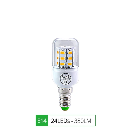 E27 светодиодный светильник E14 светодиодный SMD 5730 220 V лампочки «Кукуруза» 24 36 56 72 светодиодный s Lamparas светодиодный Люстра для украшения дома ампулы светодиодный свет - Испускаемый цвет: E14-24LEDs