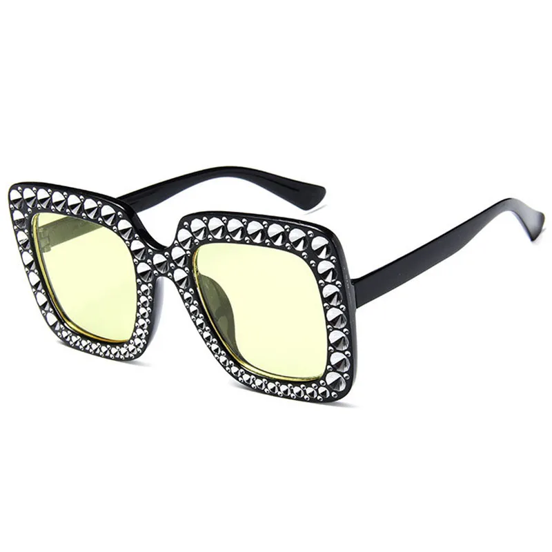 OFIR роскошные квадратные солнцезащитные очки с бриллиантами, женские брендовые недорогие солнцезащитные очки, женские солнцезащитные очки, новинка, градиентные очки, зеркальные оттенки - Цвет линз: 4