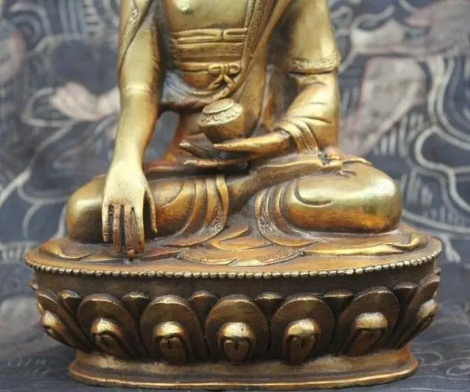 

Tibetan Buddhism Bronze Shakyamuni Amitabha Buddha Sakyamuni Statue