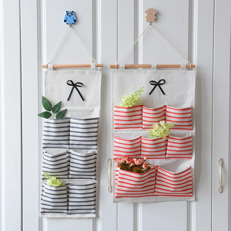 2018 New Wall Hanging Storage Bags Pocket Holder Organizer Sundries For Decoration Kitchen Bathroom | Дом и сад