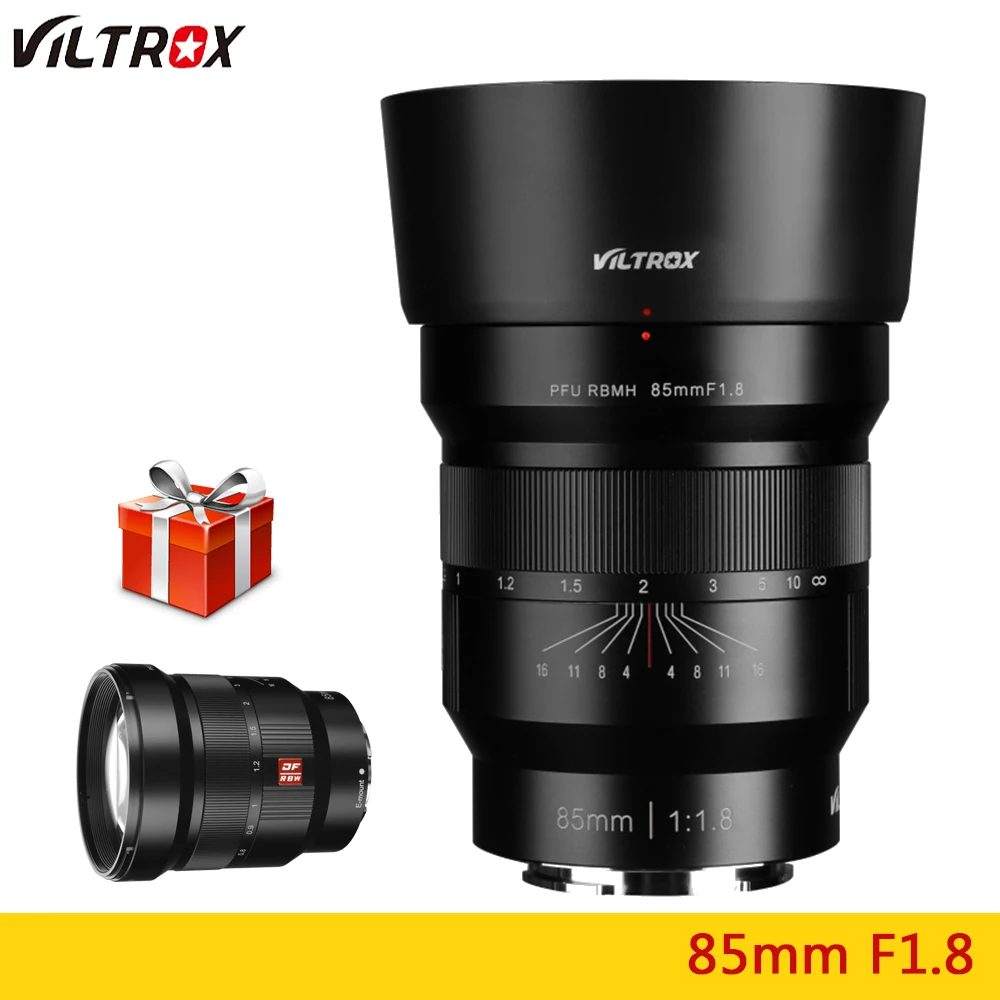 Объектив VILTROX 85 мм F1.8 E Mount Full Frame с ручной фокусировкой для sony E Mount A9 A7R3 A7R2 A7M3 A7M2 A7S2 A6500 A6300 A60