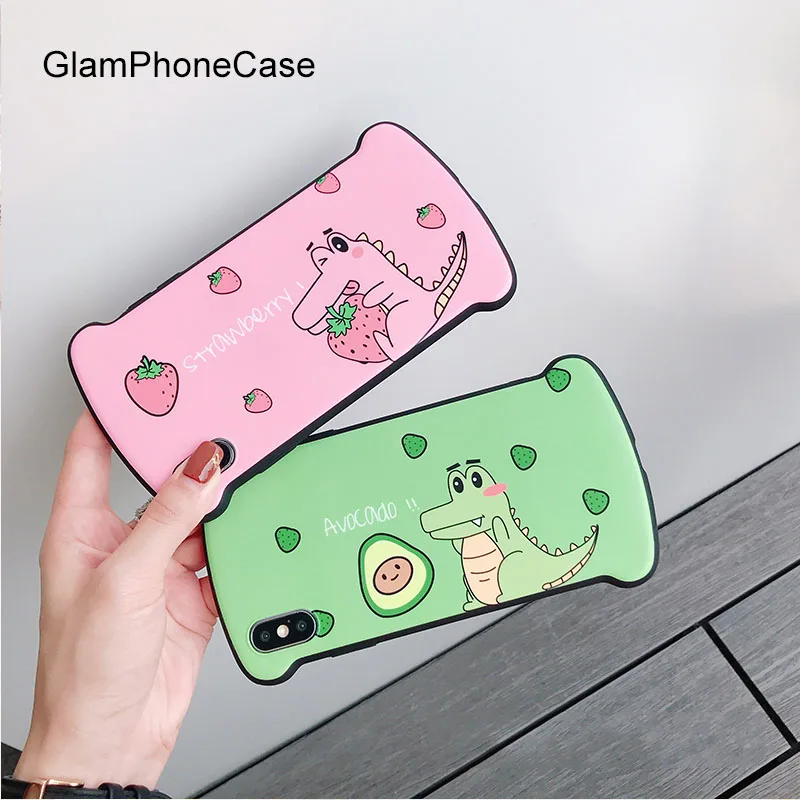 

GlamPhoneCase Cute Three-dimensional Avocado Phone Case For iPhone X XS Max XR Soft Silicone Cover For iPhone 7 8 6 6s Plus Case