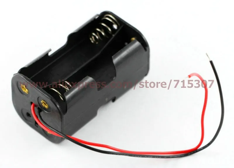 back to back 4xAA Battery Holder Case With Wire Leads3