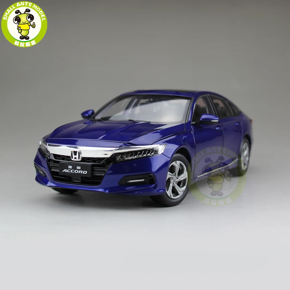 US $105.00 118 Accord 10th Sedan Diecast Metal Car Model Toys Boy Girl Gift Collection Hobby Blue