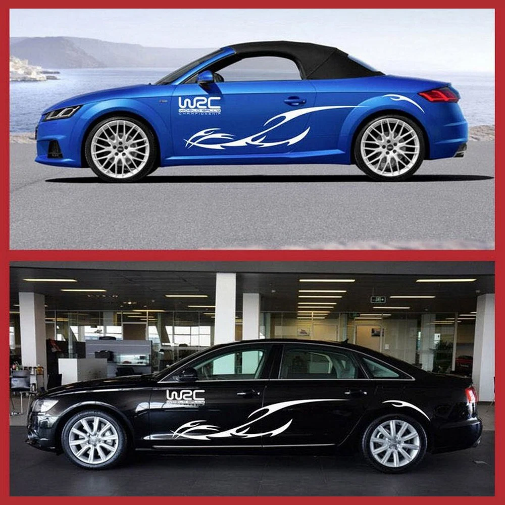 

Automobile Pull Flower Full Car Sticker Car Personality Body Waist Line new Creative Car Door Body Decoration Car Sticker